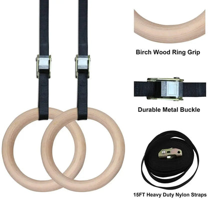 Wooden Gymnastics Rings